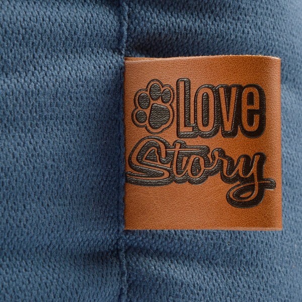 Niebieskie legowisko dla psów 70x75 cm – Love Story-image-1