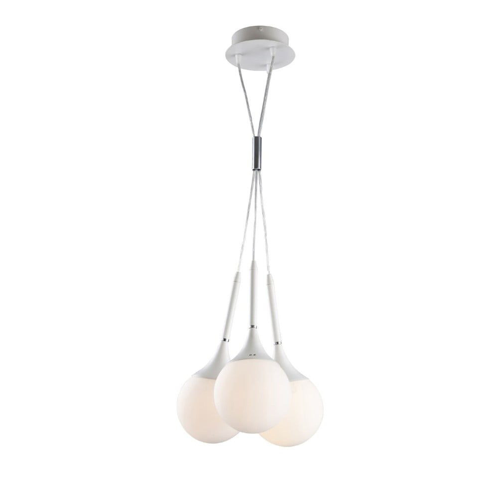 Biała lampa wisząca Avoni Lighting 1422 Series White Modern Chandelier