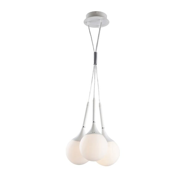 Biała lampa wisząca Avoni Lighting 1422 Series White Modern Chandelier