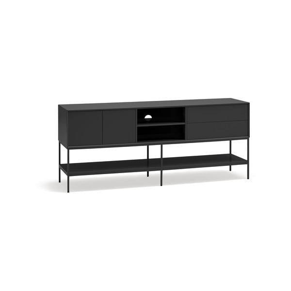 Czarna szafka pod TV 175x74x45 cm Platt – Teulat-image-3