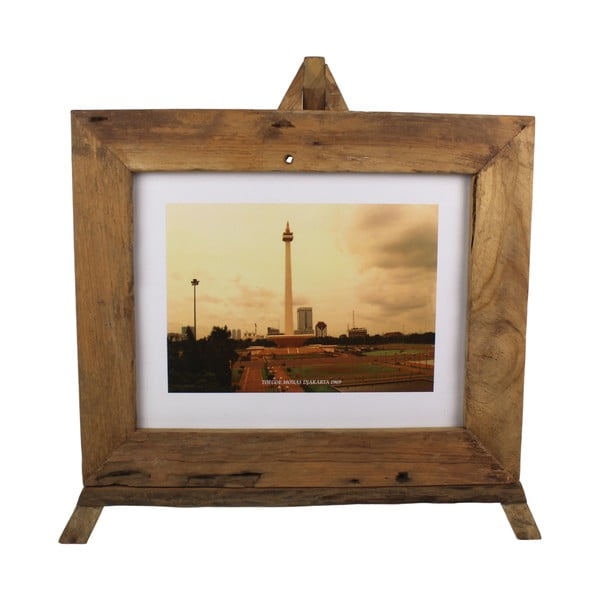 Ramka na zdjęcia z drewna tekowego HSM Collection Nesia, 55 x 45 cm