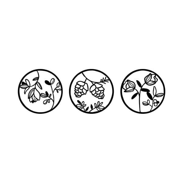 Metalowa dekoracja ścienna Floral – Wallity-image-2