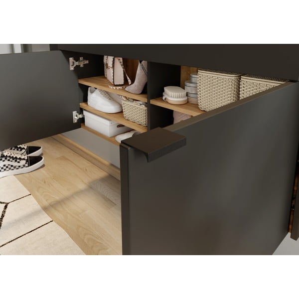 Antracytowy zestaw do przedpokoju Ameca – Germania-image-4