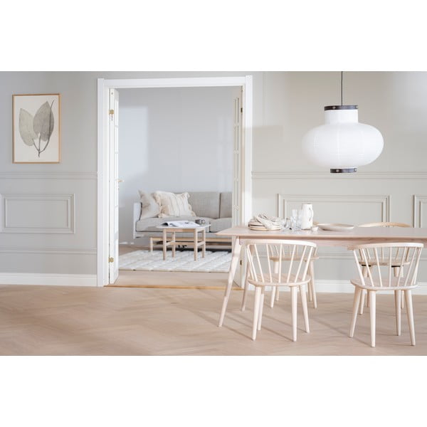 Rozkładany stół z blatem w dekorze dębu 190x90 cm Yumi – Rowico-image-2