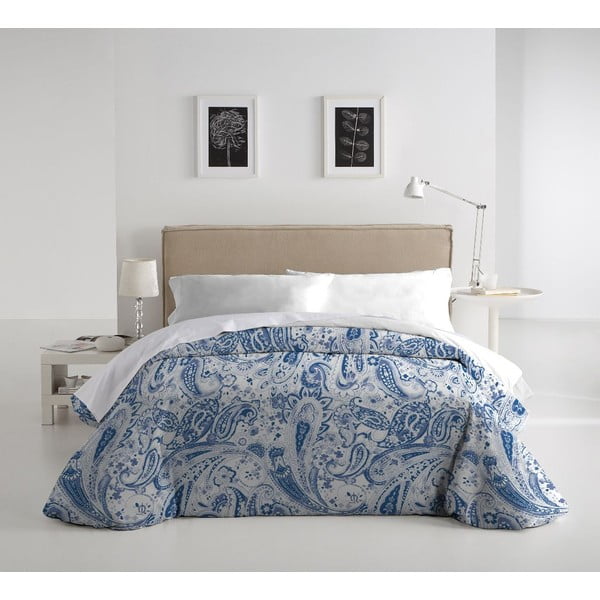 Zestaw pościeli i poduszki Marisma Azul, 140x200 cm
