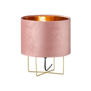 Różowa lampa stołowa Fischer & Honsel Aura, wys. 32 cm
