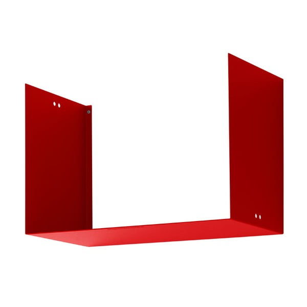 Półka Geometric Two, czerwona