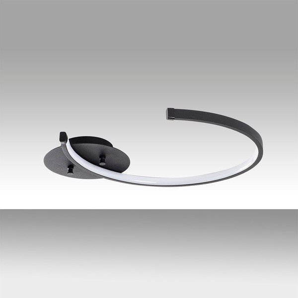 Czarna lampa sufitowa LED 33x46 cm Moon – Opviq lights-image-1