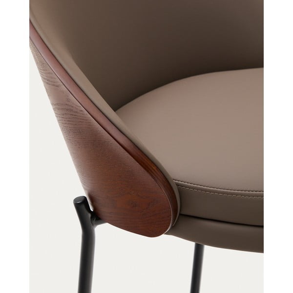 Brązowy hoker (wysokość siedziska 77 cm) Eamy – Kave Home-image-2