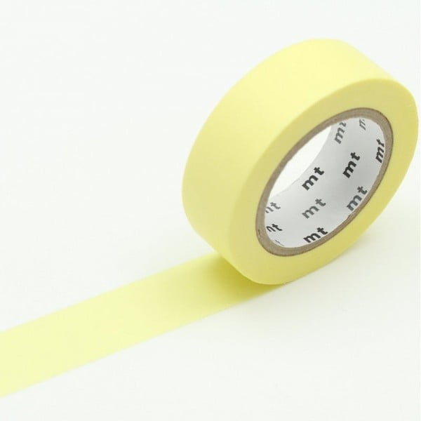 Żółta taśma dekoracyjna washi MT Masking Tape Lemon