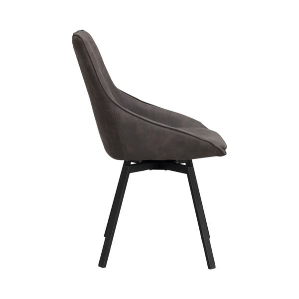 Szare obrotowe krzesło Alison – Rowico-image-3