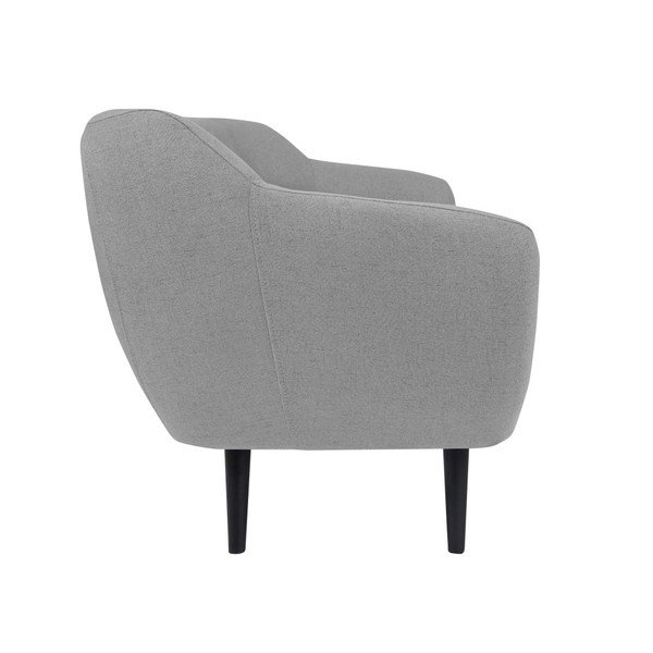Jasnoszara sofa 2-osobowa z brązowymi nogami Mazzini Sofas Piemont-image-1