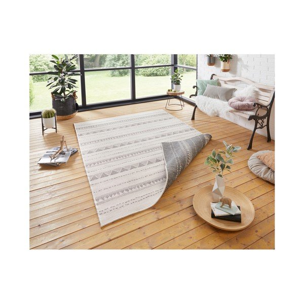 Szaro-kremowy chodnik odpowiedni na zewnątrz NORTHRUGS Bahamas, 80x350 cm-image-4