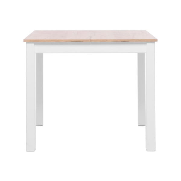 Biały stół rozkładany z blatem w kolorze dębu Intertrade Stockholm, 175x90 cm