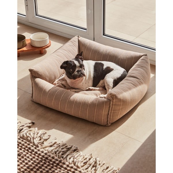 Brązowe legowisko dla psa 60x60 cm Toby – Kave Home-image-2