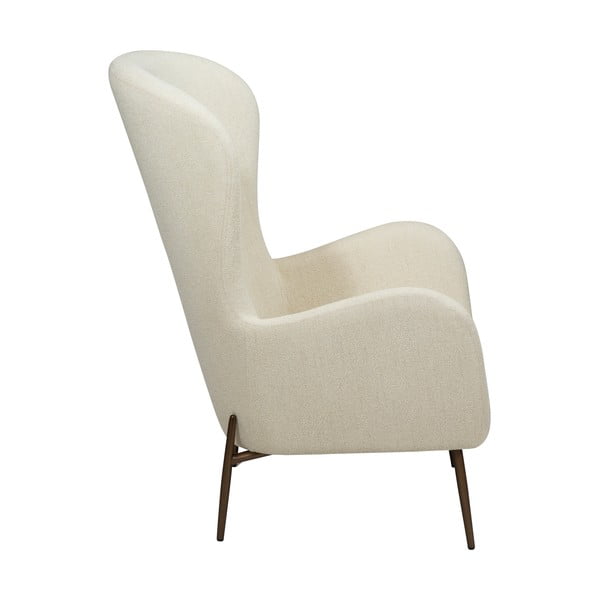 Kremowy fotel z materiału bouclé Glam – DAN-FORM Denmark-image-3