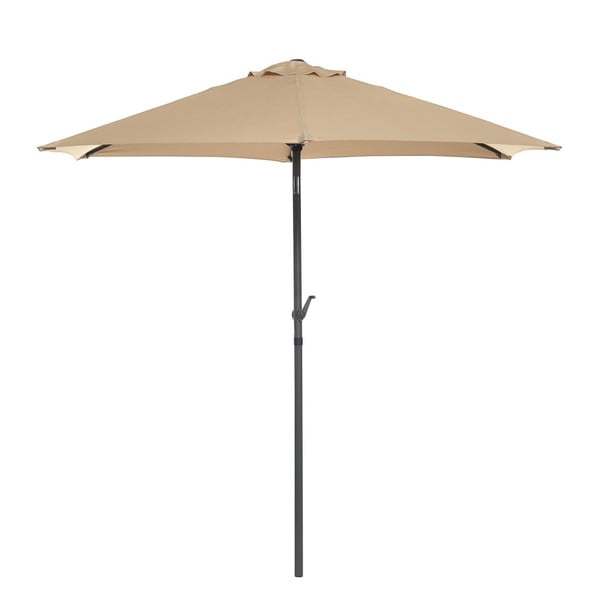 Beżowy parasol ogrodowy z zapięciem Butlers Siesta, wys. 180 cm