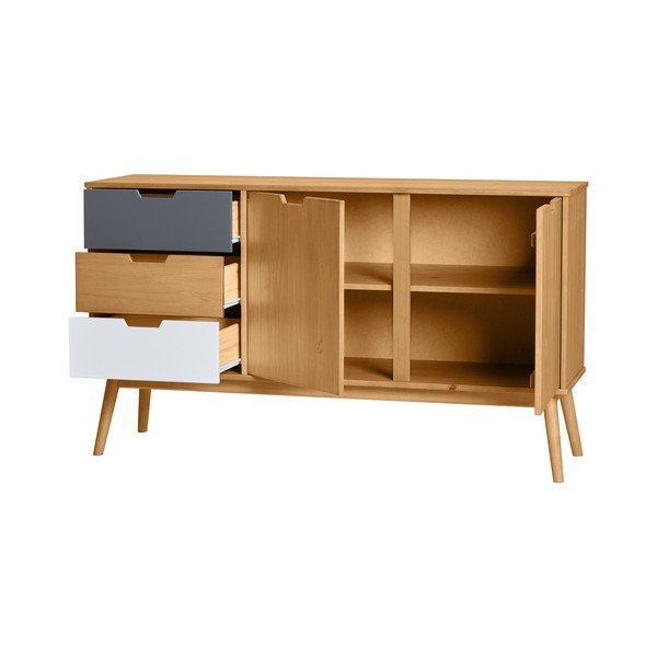 Komoda z litego drewna sosnowego Marckeric Cusco-image-4