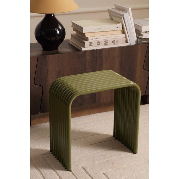 Metalowy stołek w kolorze khaki Multron – Ellos Home-image-1