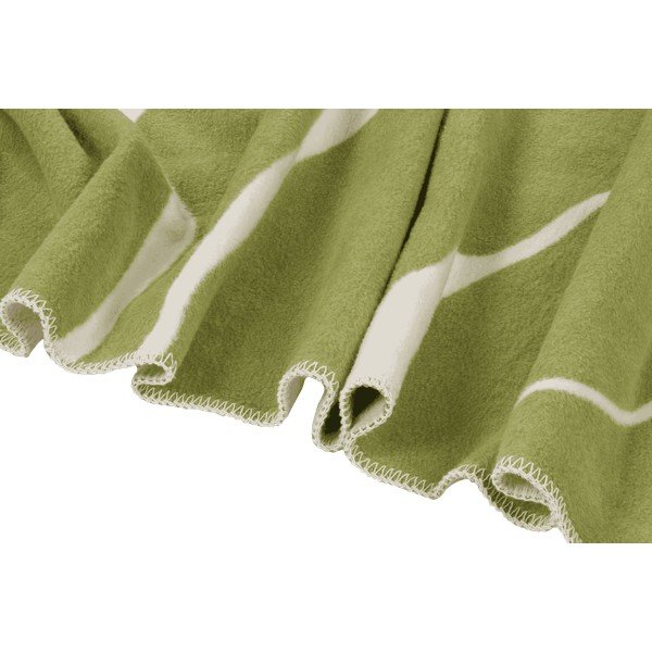 Zielono-kremowy koc 150x200 cm Felu – noo.ma-image-4