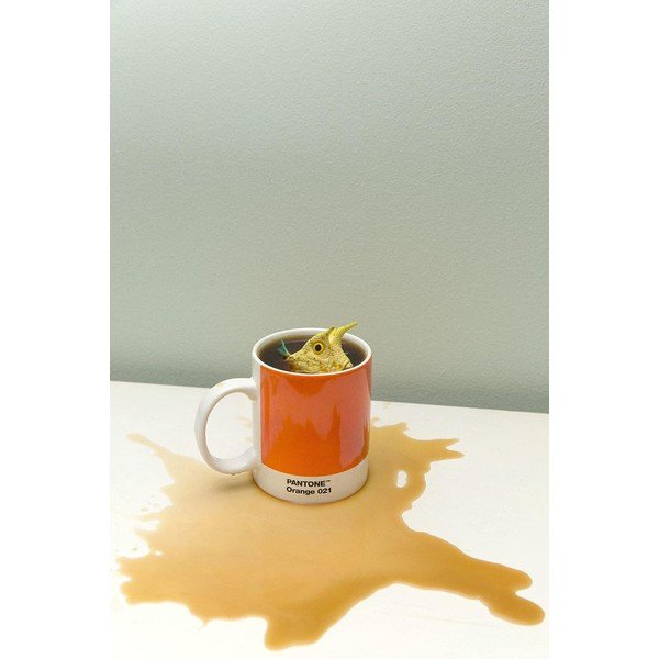 Pomarańczowy porcelanowy kubek 375 ml Orange 021 – Pantone-image-1