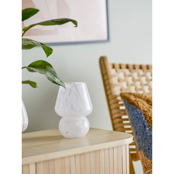 Biały szklany wazon Halim – Bloomingville-image-2