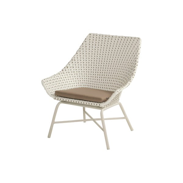 Kremowobiały fotel ogrodowy Hartman Delphine-image-1