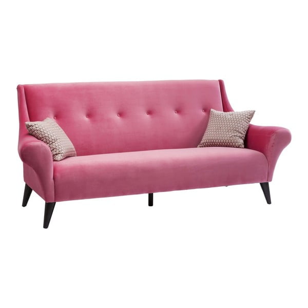 Różowa sofa trzyosobowa Kare Design Sweets