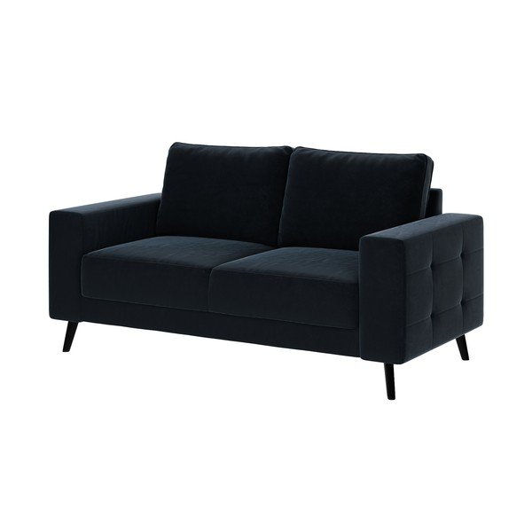 Granatowa aksamitna sofa Ghado Fynn, 168 cm-image-2
