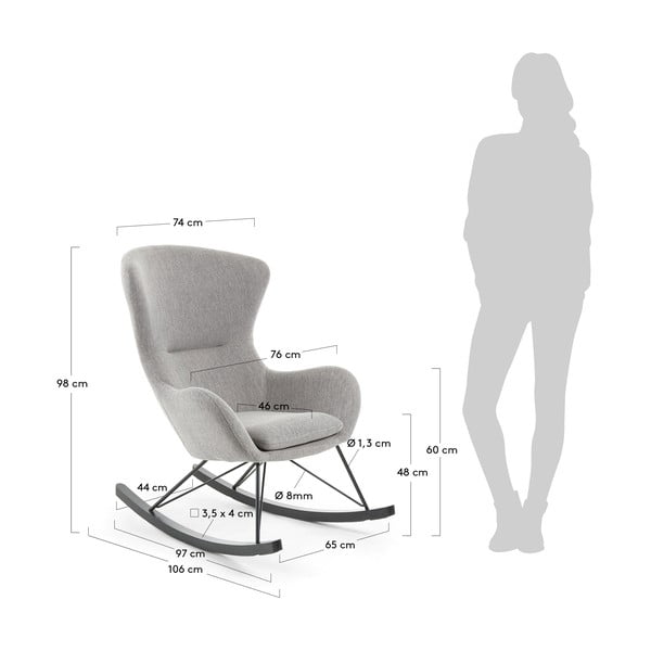 Szary fotel bujany Kave Home Valsa-image-4