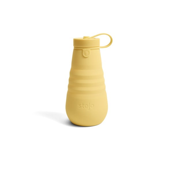Żółta składana butelka Stojo Bottle Mimosa, 590 ml