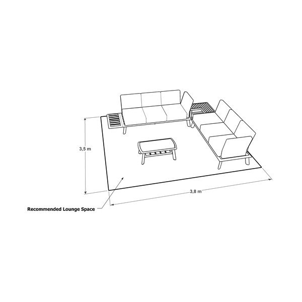 Szara sofa ogrodowa Spring – Ezeis-image-4