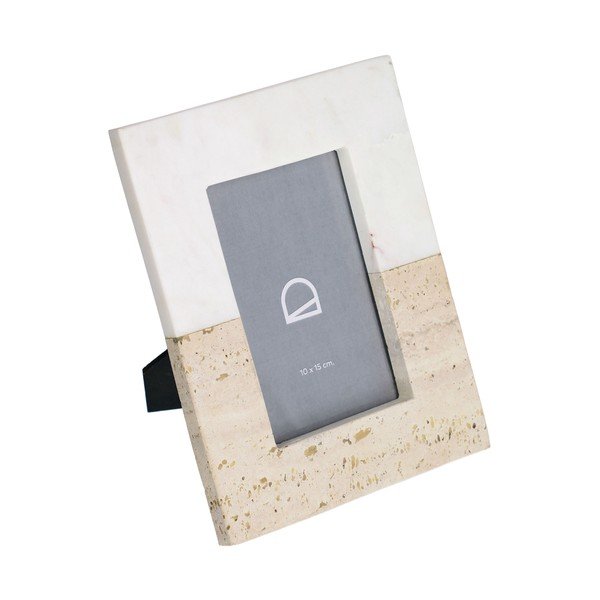 Biała kamienna ramka stojąca 18x23 cm Uria – Kave Home