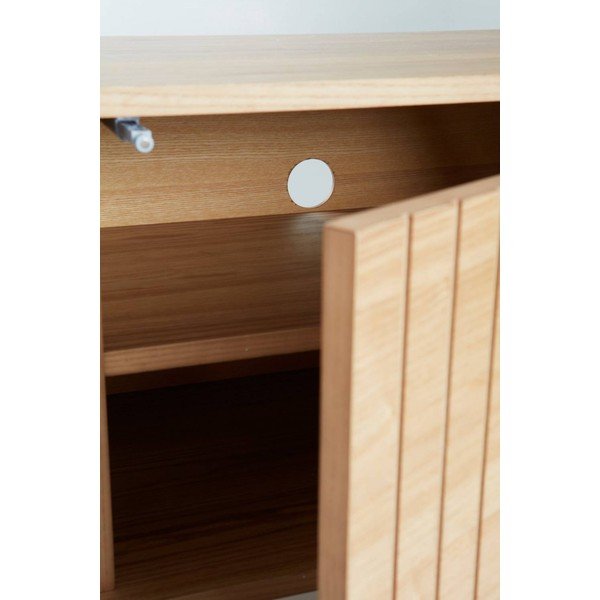 Szafka pod TV w dekorze jesionu w naturalnym kolorze 120x38x40 cm Sandviken – Jotex-image-3