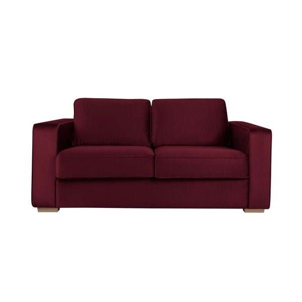 Burgundowa sofa 2-osobowa Cosmopolitan design Chicago