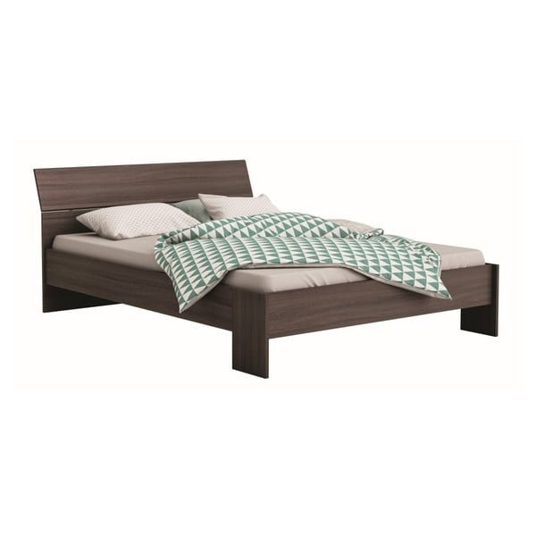 Łóżko dwuosobowe w kolorze drewna 13Casa Willis, 140x200 cm