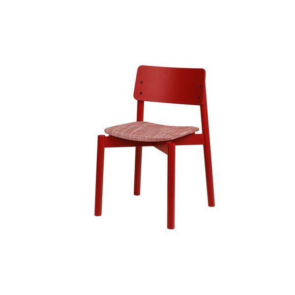 Czerwone krzesło sztaplowane Wem – noo.ma