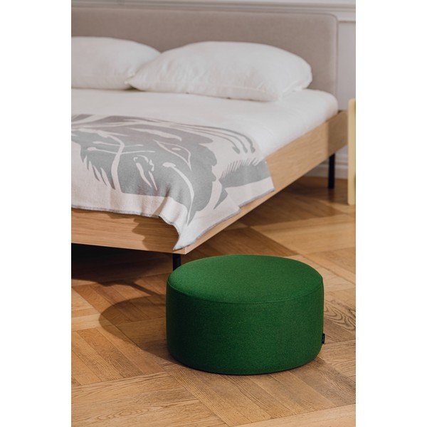 Zielony wełniany puf Folk – noo.ma-image-1