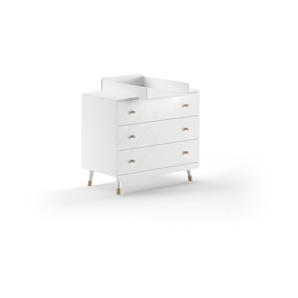 Biała komoda dziecięca z przewijakiem 100x100x74 cm Billy – Vipack