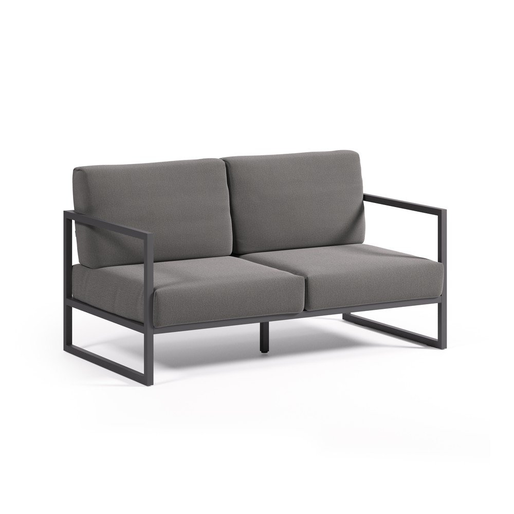 Ciemnoszara aluminiowa sofa ogrodowa Comova – Kave Home (zdjęcie 7)