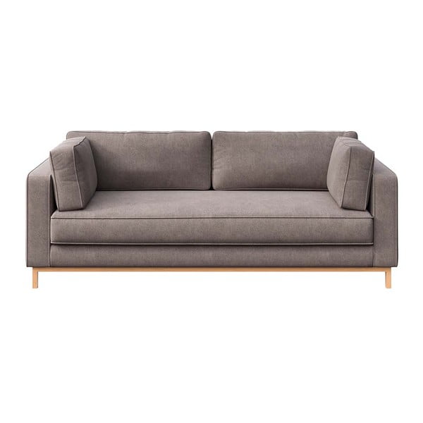 Jasnobrązowa aksamitna sofa 222 cm Celerio – Ame Yens