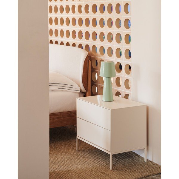 Biała szafka nocna Vedrana – Kave Home-image-1