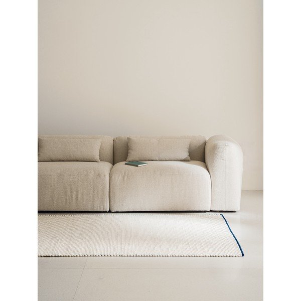 Niebieski/beżowy wełniany chodnik tkany ręcznie 80x170 cm Lenu – noo.ma-image-4