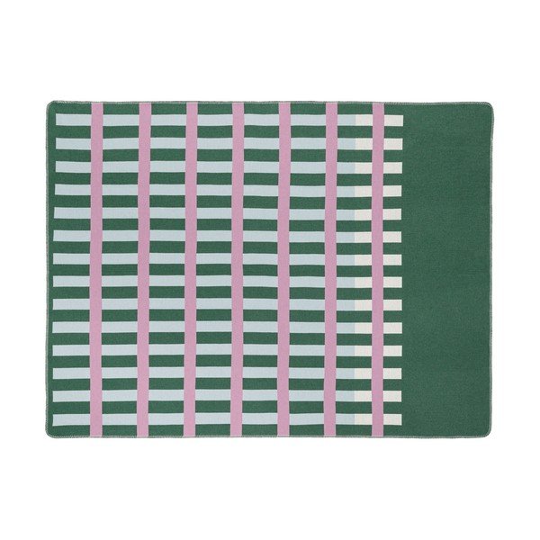 Zielono-różowy koc 160x200 cm Onu – noo.ma