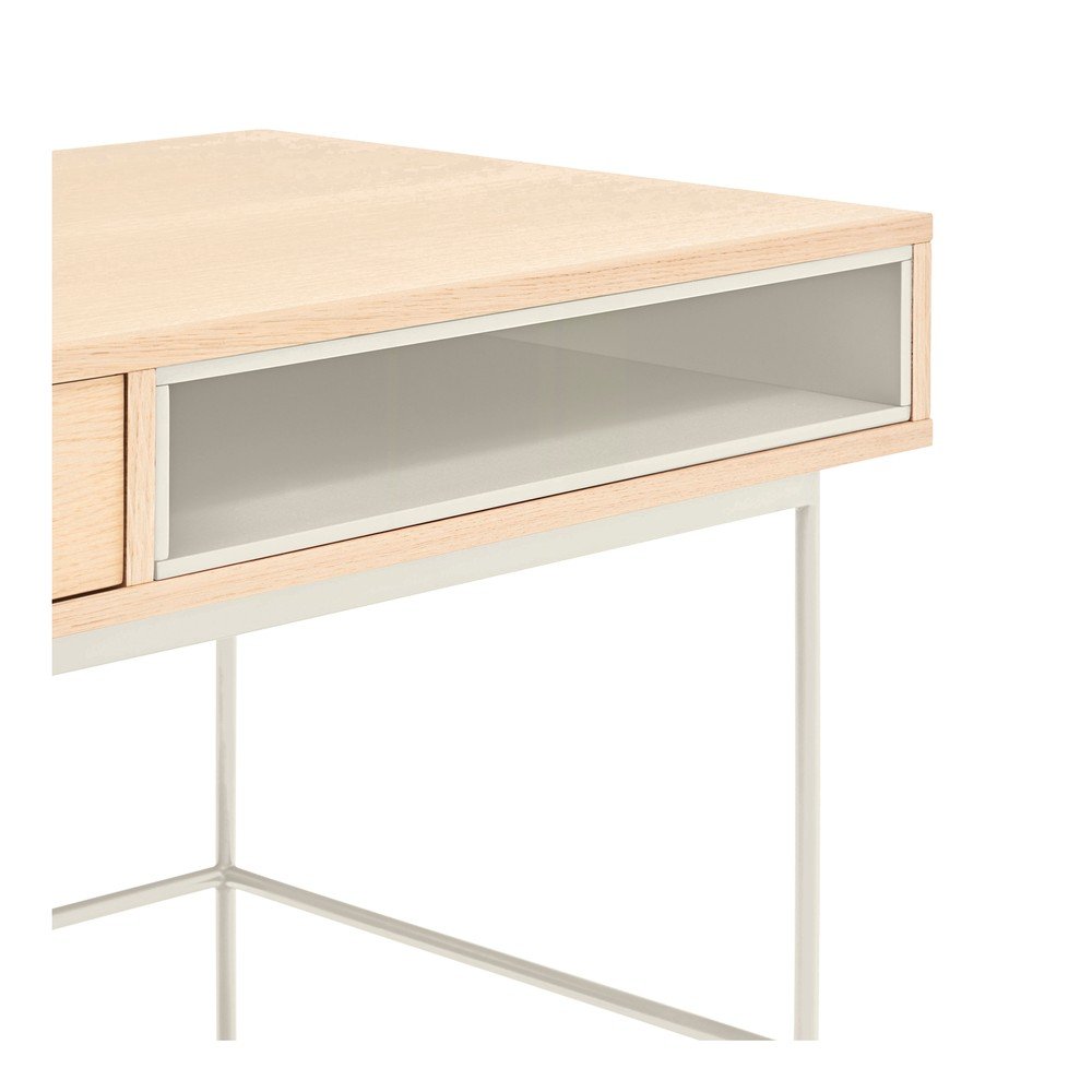 Biurko z blatem w dekorze dębu 60x120 cm Yoko – Teulat (zdjęcie 6)