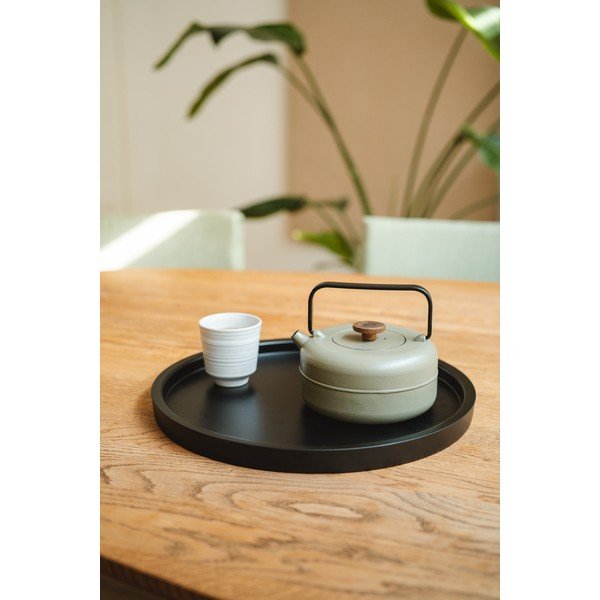 Żeliwny dzbanek do herbaty z sitkiem w kolorze khaki 750 ml Henan – Bredemeijer-image-1