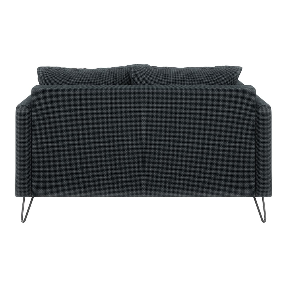 Ciemnoszara sofa  z tkaniny szenilowej 140 cm Freya – Ropez (zdjęcie 3)