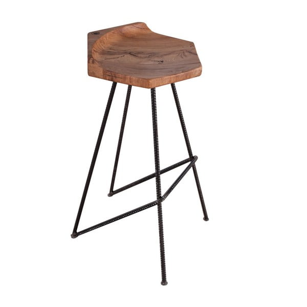Hoker z siedziskiem z litego drewna dębowego FLAME furniture Inc. Ber-hex 