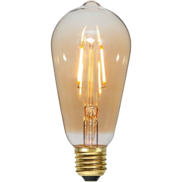 Żarówka filamentowa LED o ciepłej barwie z gwintem E27, 1 W Plain Amber – Star Trading
