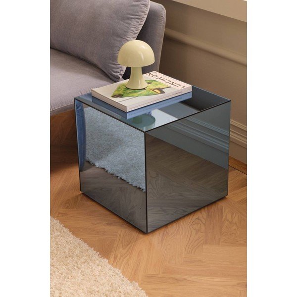 Szklany stolik 45,5x45,5 cm Cube – Ellos Home-image-1